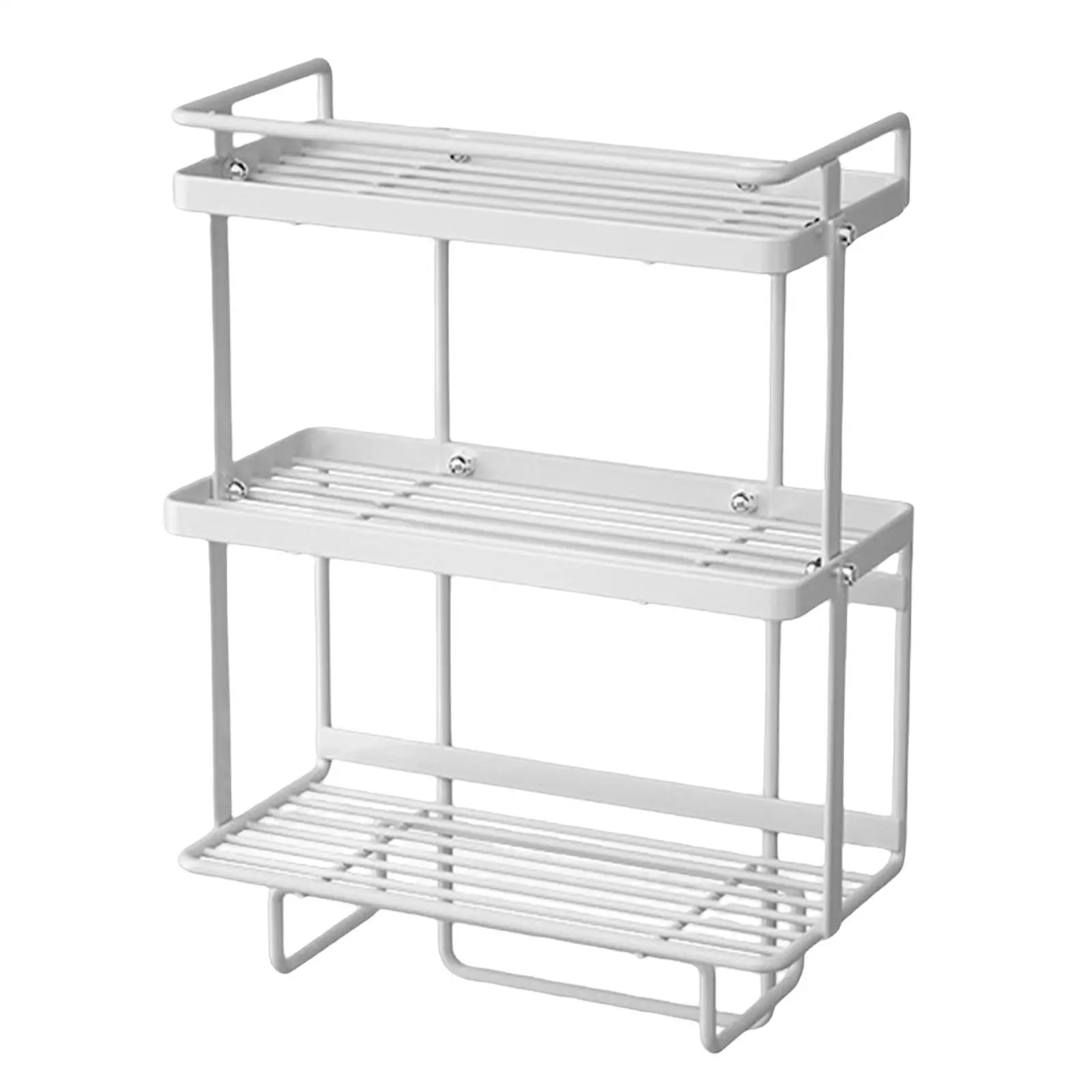 

above Storage Cabinet Restroom Paper Holder No Drilling with 3 Hanging Hook
