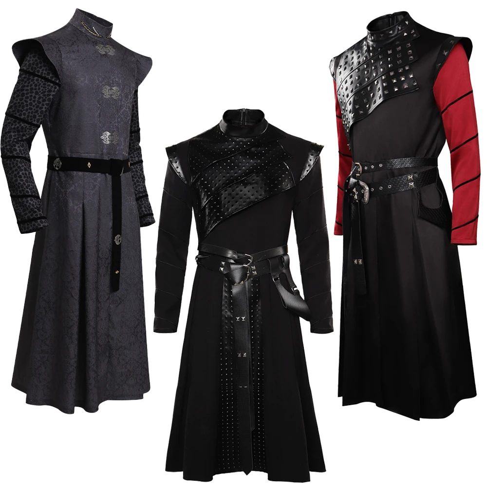 

Костюм для косплея Принца Демона: плащ, пояс, комплект для мужчин, средневековый костюм для Хэллоуина, карнавала, вечеринки, фэнтези-фестивалей