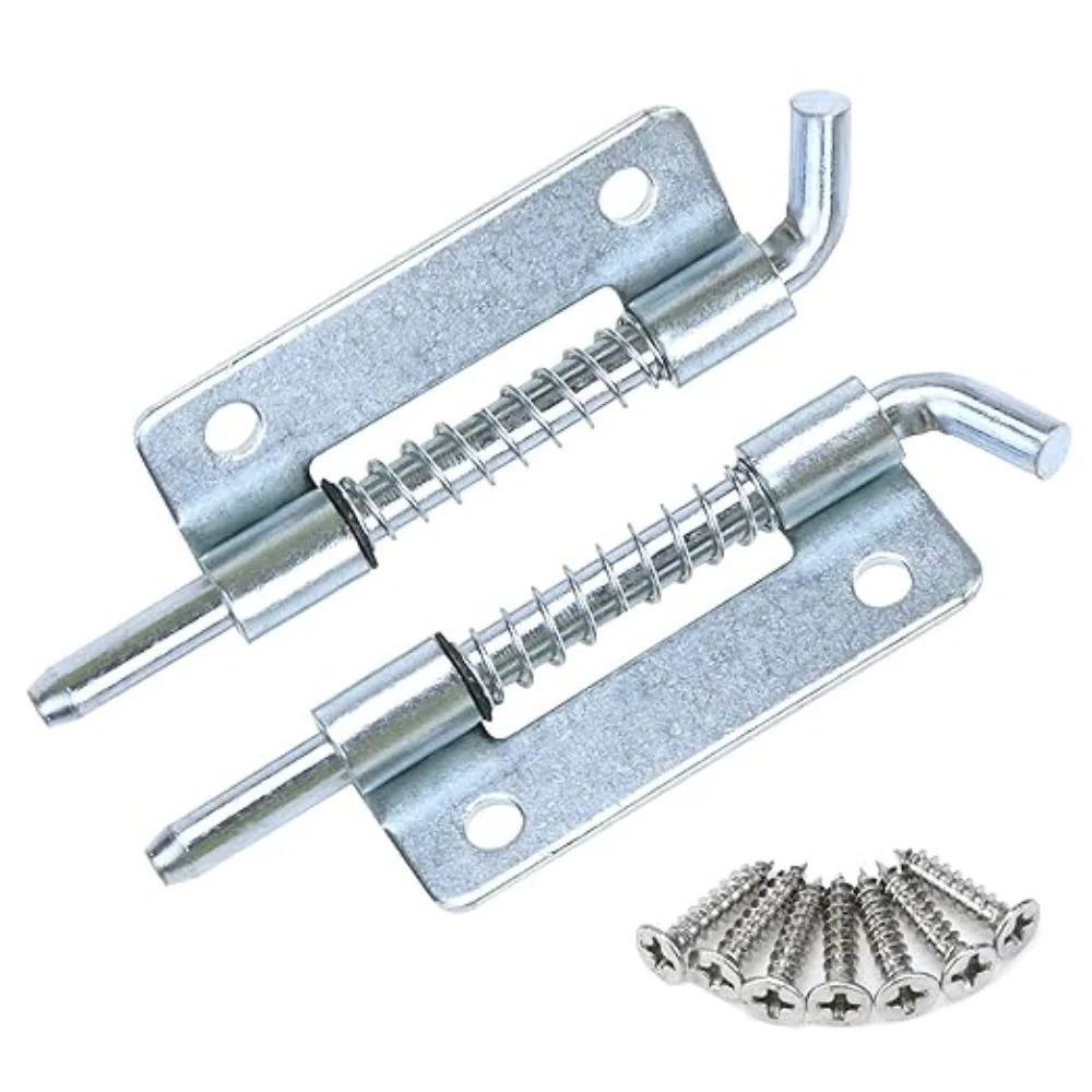 Spring Loaded Latch Pin 304 Stainless Steel Silver Window Cabinet Hinges Security Door Bolt Latch For Household Hardware