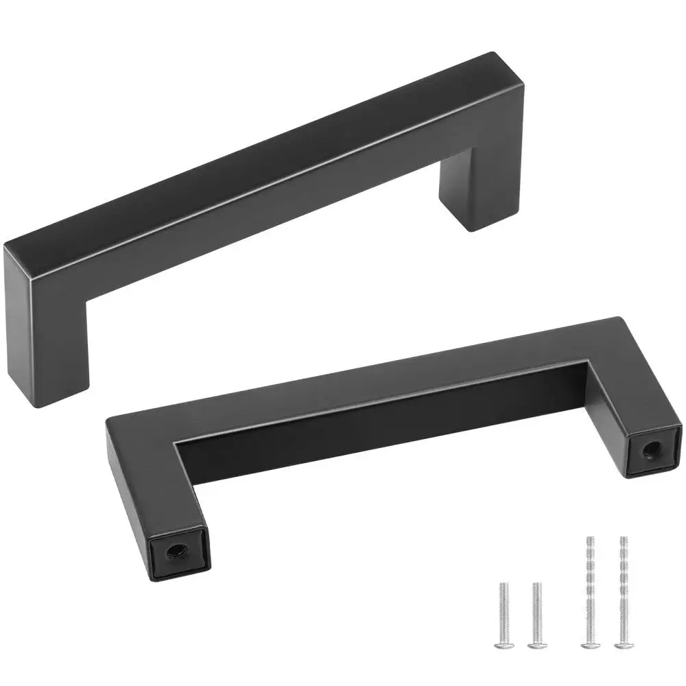 

10 Pack Cabinet Pulls, 3.86in / 96mm Center to Center Slim for kitchen Cabinet Drawer, Stainless Steel Modern for