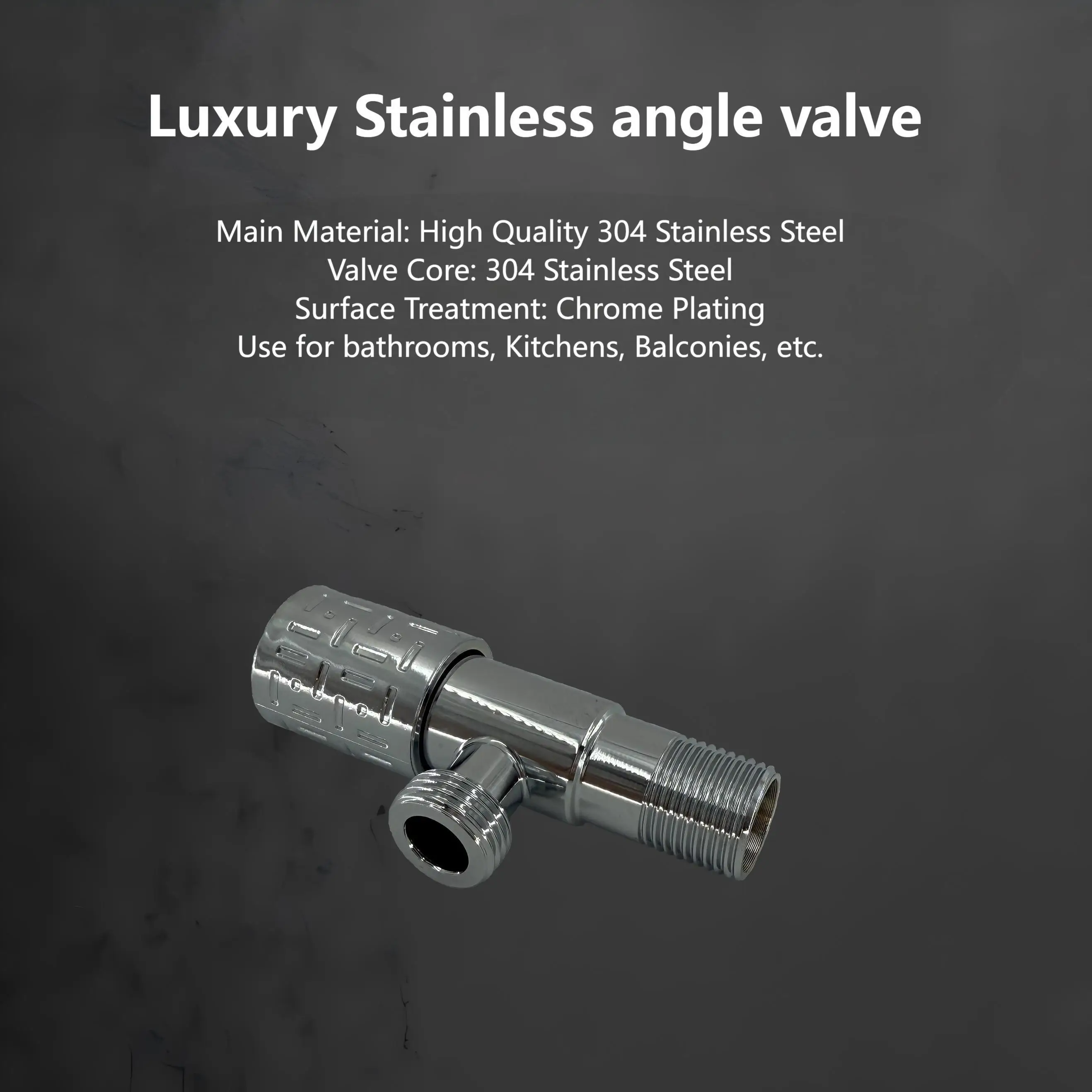 Luxury Stainless Steel Hot Cold Inlet Valve Toilet Filling Valve Sink Basin Water Heater Faucet for Kitchen Bathroom Accessory