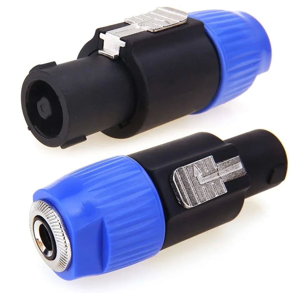 2PCS NL4FC 4-Pole Male Speaker Plug to 6.5mm (1/4