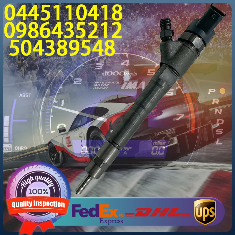 

0445110418 0986435212 504389548 Common Rail Fuel Injector For Fiat Ducato Iveco Daily 2.3D Engine