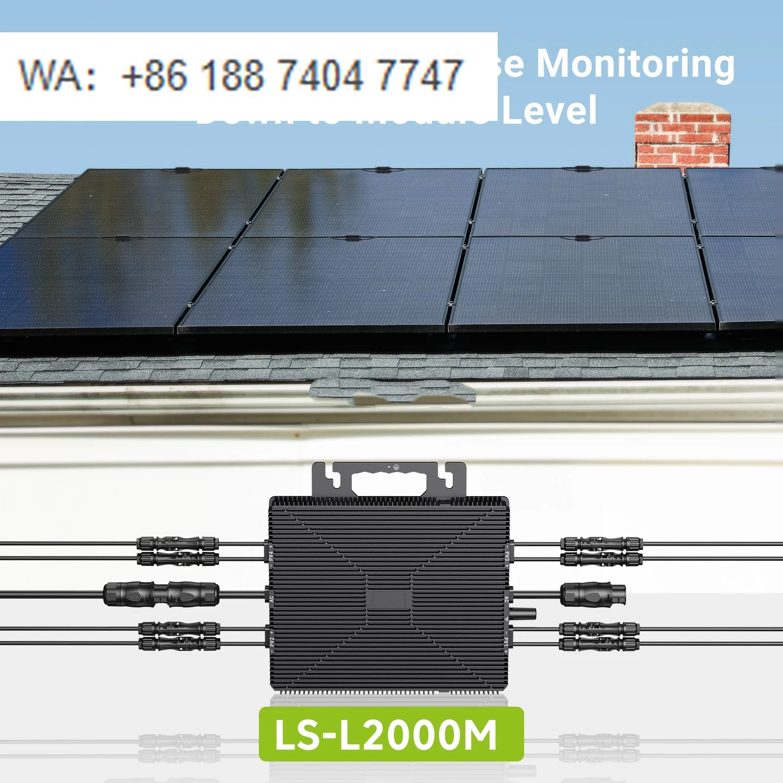 Micro Grid Hybrid Solar Inverter 4-in-1 Rated Single Output On-Grid 95% Efficiency 120/230VAC 50/60Hz 30A Output Solar Panel