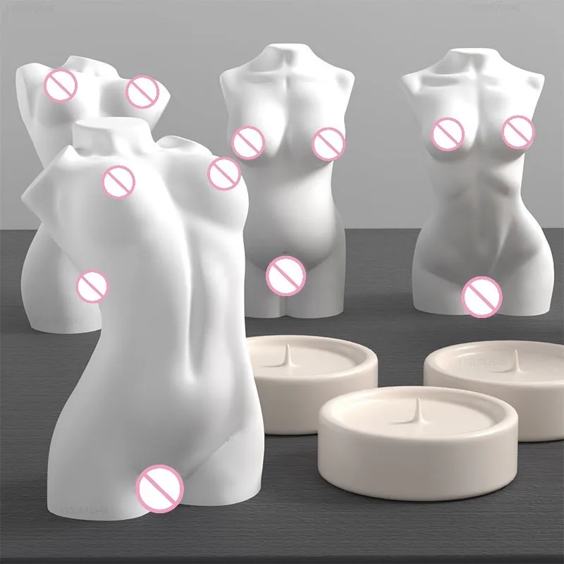 

3D Body Candle Silicone Mold DIY Sexy Portrait Plaster Epoxy Mold Home Decoration Candle Making Supplies Candle Mold