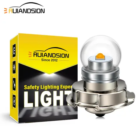 1 pièces ampoule LED P26S blanc rouge jaune lumière ATV Scooter moto phare lampe 6V 12V 24V DC moteur cyclomoteur moto 3535 1SMD