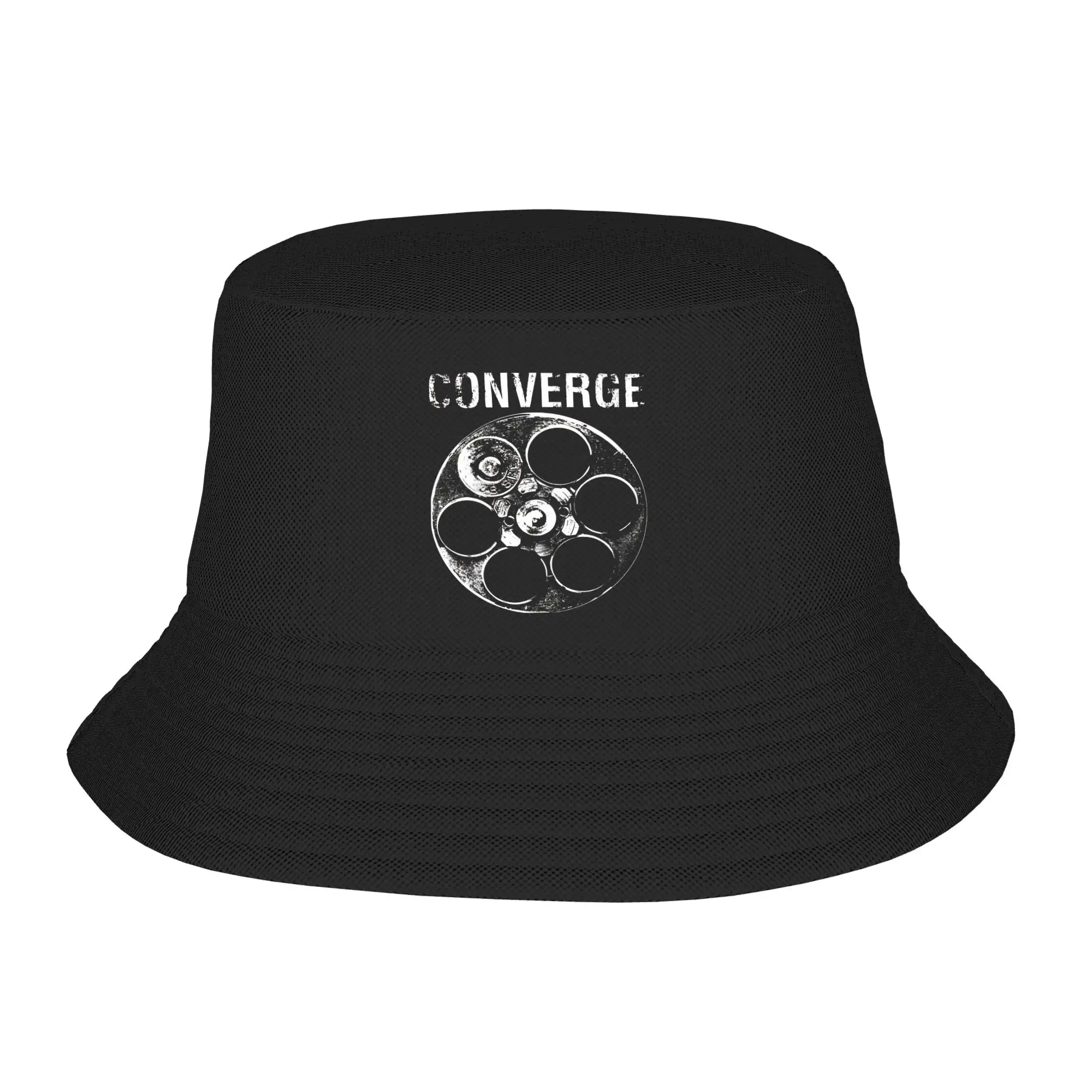 Converge Vintage  Bucket Hat Spring  Casual Fisherman Hats For Unisex Portable Travel Hiking Caps Outdoor Graphic Sunscreen Hats