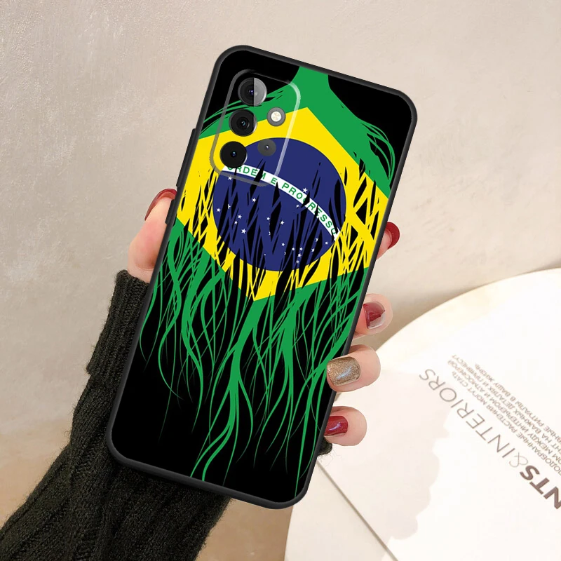 Brazil Brazilian Flag Case For Samsung Galaxy A14 A34 A54 A12 A22 A32 A52 A72 A13 A23 A33 A53 A73 A31 A51 A71