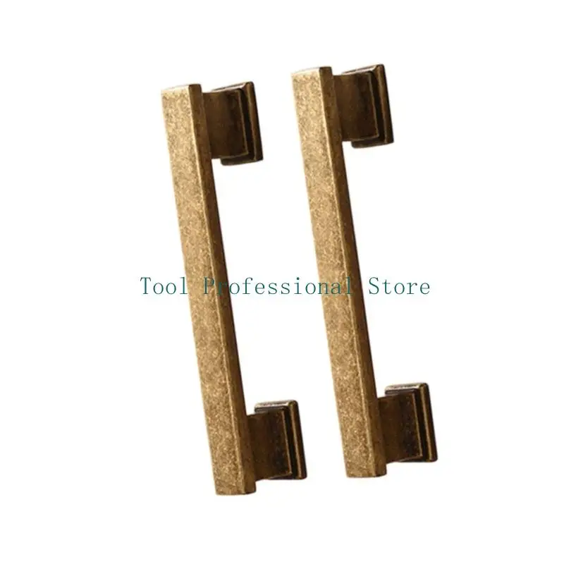 57QF 1pair Furniture Drawer Decorative Handle Zincs Alloy Dressers Knob Vintage Cabinet Pull Handle Hardware Easy to Install