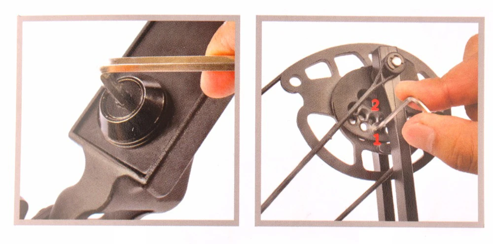 1 Pair Compound Bow Pulley for 30-40 LBS Junxing M183 Compound Bow Outdoor Hunting Shooting Target Practice