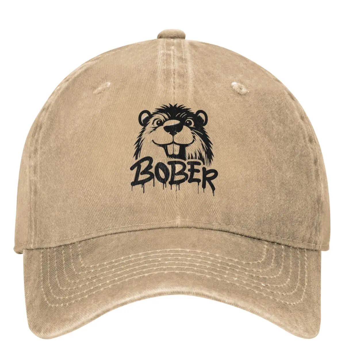 Bober Kurwa Baseball Cap funny and cute animal in polish Outdoor Gym Fitted Retro Trucker Hat Men Adult Casual Baseball Caps