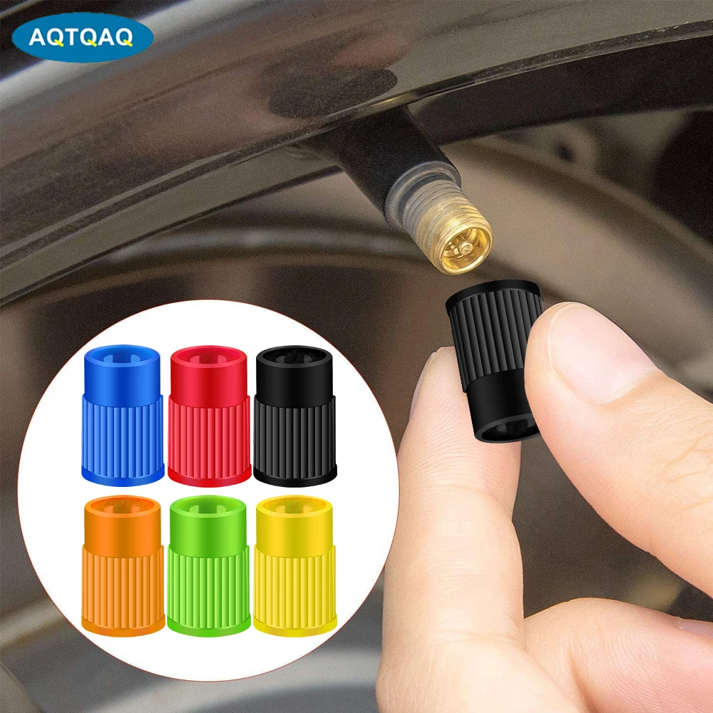 

AQTQAQ 10Pcs/Set Universal Tyre Valve Dust Caps Valve Stem Covers Plastic Tire Caps for Car, Motorbike,Trucks,Bike Airtight Seal