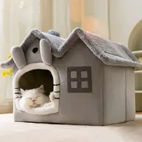 Casa plegable para gatos, cama cálida de invierno para Chihuahua, cueva, cesta para gatos para perros pequeños, cama suave y cálida para gatos, estera, perrera, casa para cachorros, sueño profundo