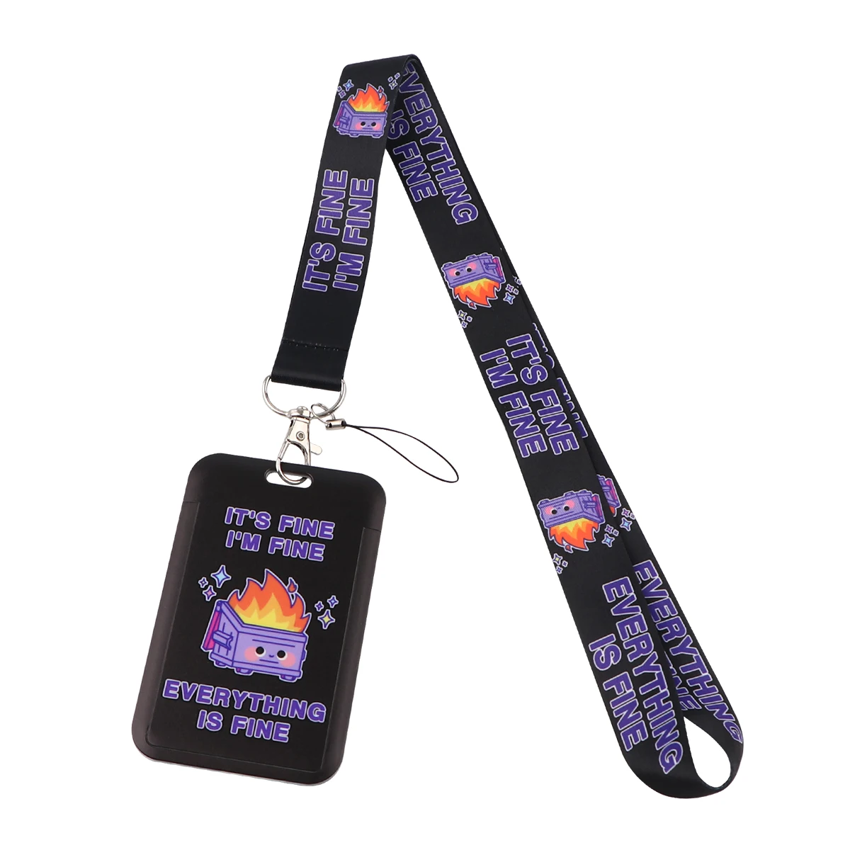 Cartoon Lanyard For Keys ID Card Cover Badge Holder Business Phone Charm Key Lanyard Neck Straps Keychain Fashion Accessories