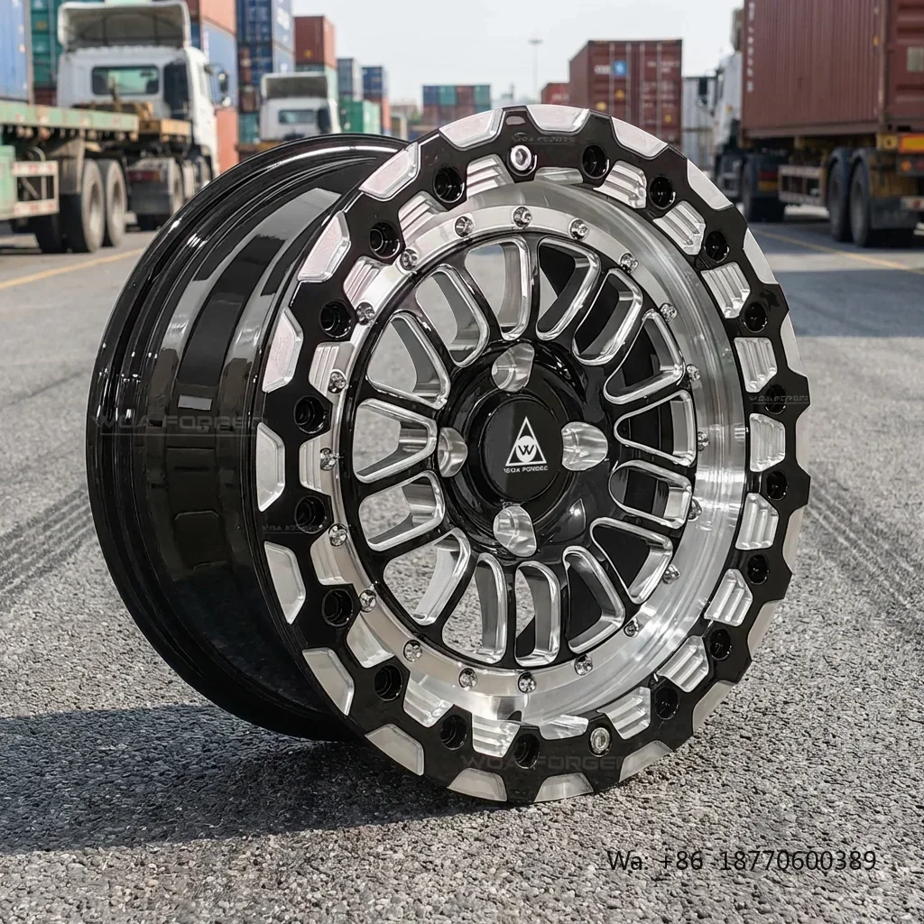WOAFORGED New Stylish Muscular Chrome Polished Aluminum Off-road Rims 17-23 Inch Concave Design 4x4 17X9.0  CB 110mm Forged