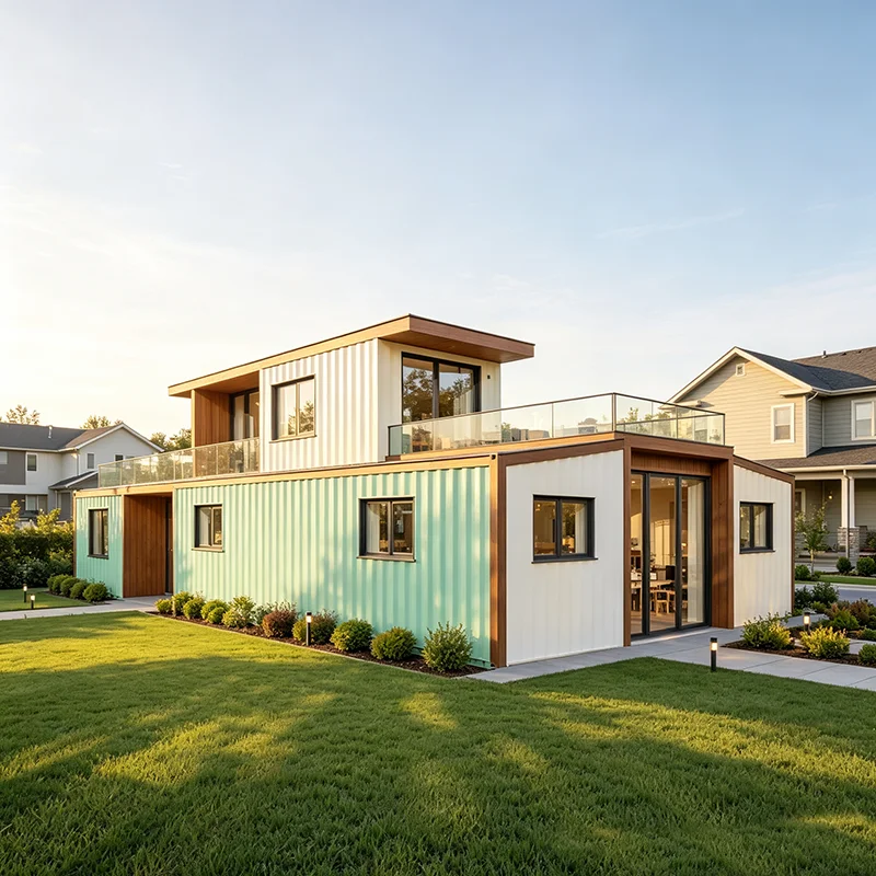 Prefab Container House Rust-Proof Shipping Cabin for Long-Term Outdoor Residence