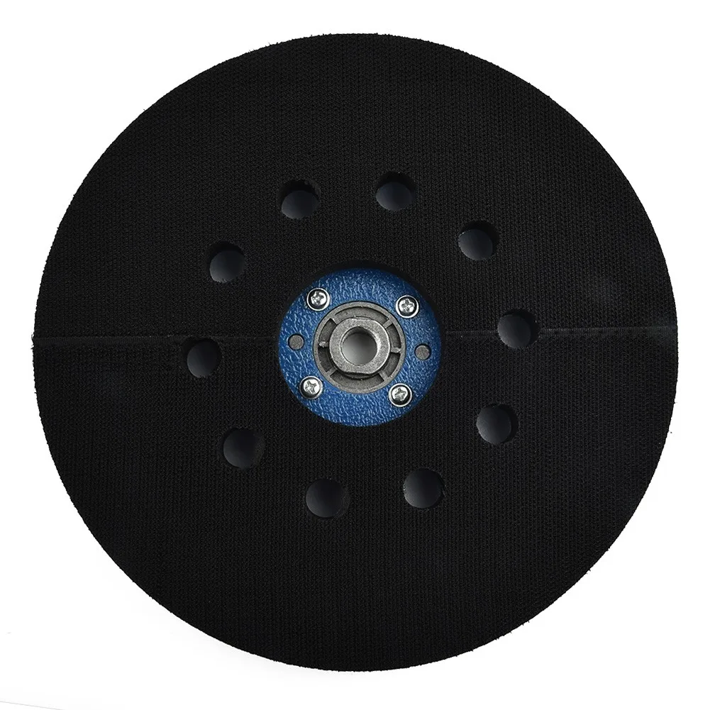 1pcs 9 In 230mm Wall Polishing Backing Plate 10 Holes Backup Pad W/ 14mm Thread Sanding Pad For Drywall Sander Hook&Loop