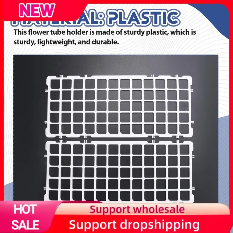 Superior 3 Pcs Plastic Test Tube Holders, 60 Holes, For 16 Mm Test Tubes, White, Detachable Lab Test Tube Rack Holder (60 Holes)