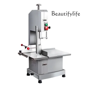 상업용 전기 뼈 절단기, 대형 분할 뼈 갈비, 쇠고기 뼈, 데스크톱 절단 스테이크 