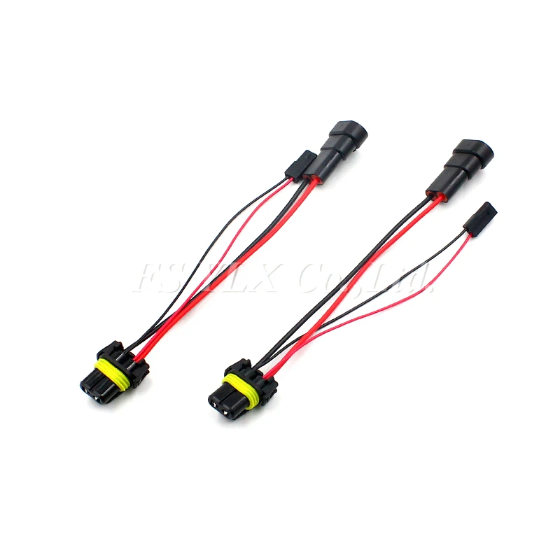 FSYLX 2pc 9005 hb3 9006 hb4 high beam HID Bi-xenon Adapter for the H1 D2S HID Bi-xenon headlight retrofit harness socket cable