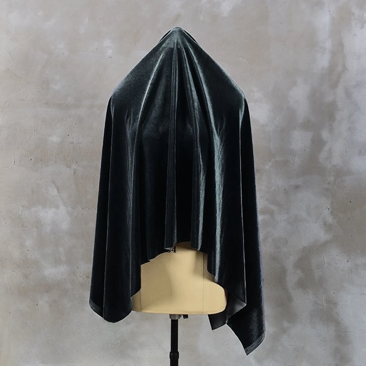 Solid color soft four sided elastic velvet fabric gold velvet sewing cheongsam fashion dress fabric, priced by meter DIY fabric