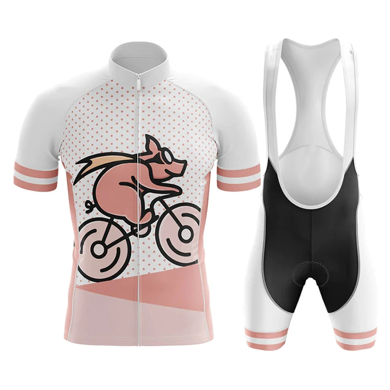 NEW Men Funny Style Cycling Jersey Set 2022 Summer Short Sleeve Quick-dry Cycling Clothing MTB Bike Wear Maillot Ropa Ciclismo