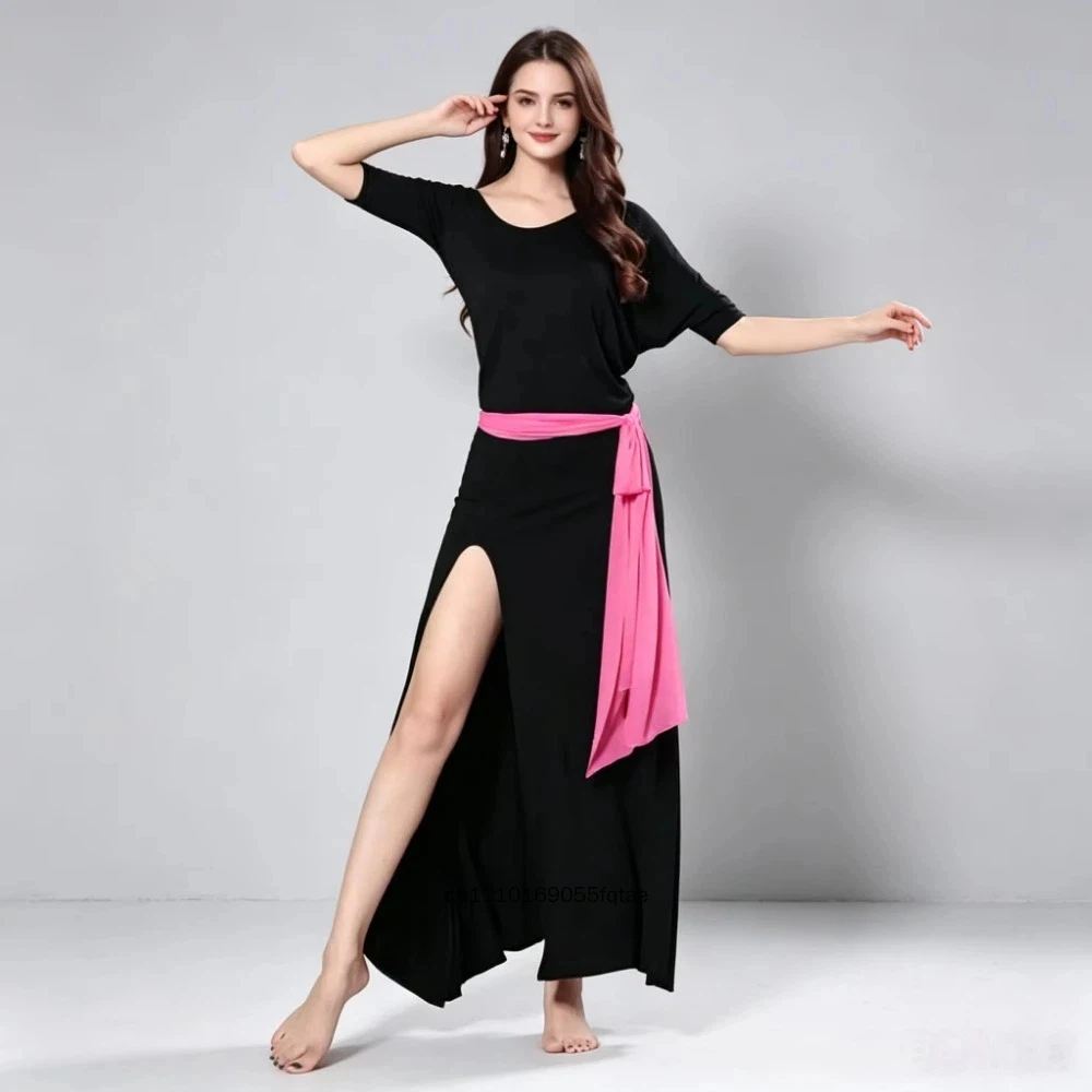 Modal Batwing Belly Dance Dress Plus Size Loose Slim Oriental Dance Outfit Autumn Winter Practice Performance Costume