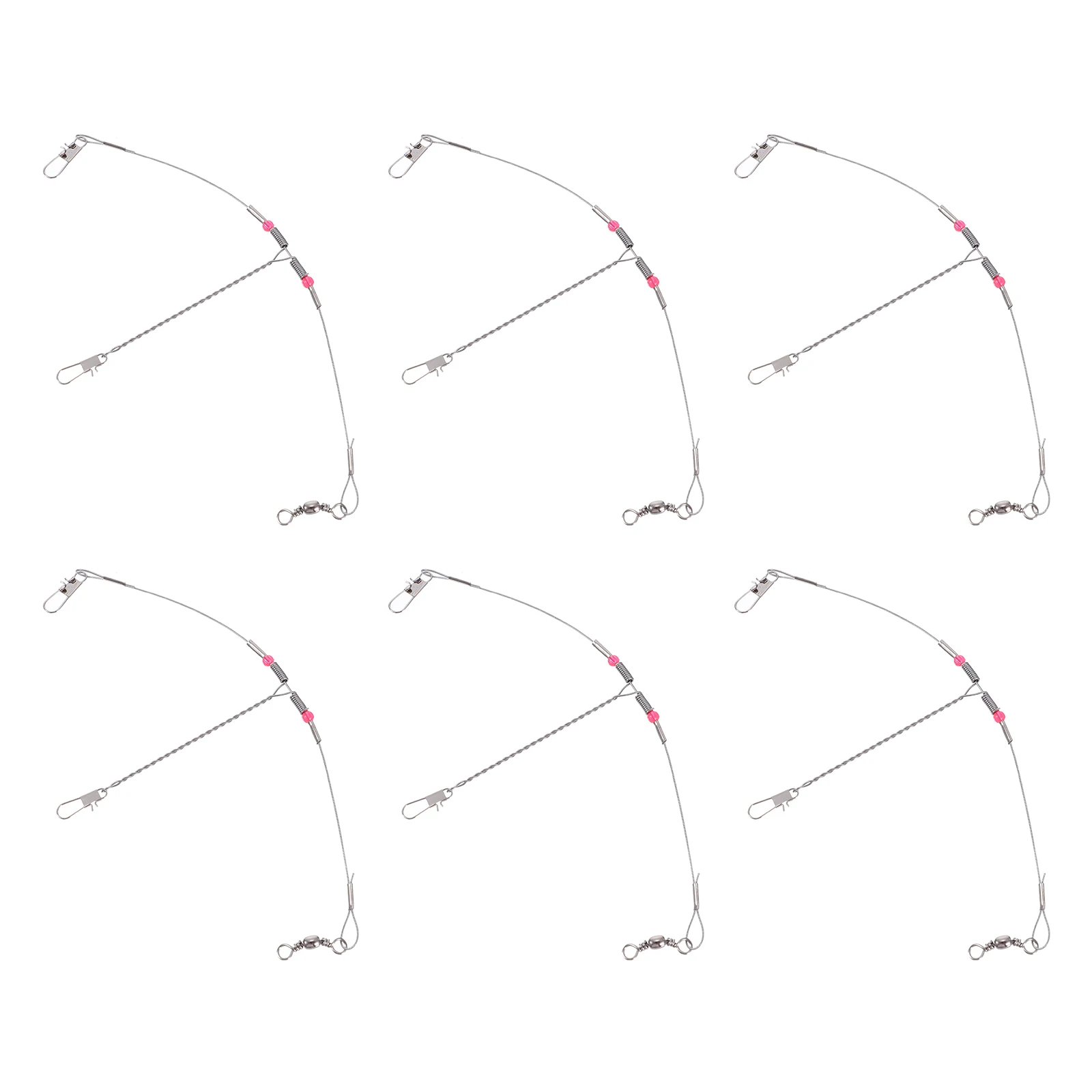 

10pcs Steel Wire Balance Hooks Durable Sea Fishing Accessories Reduce Decoupling Increase Catch Chances Protect Fish Convenient