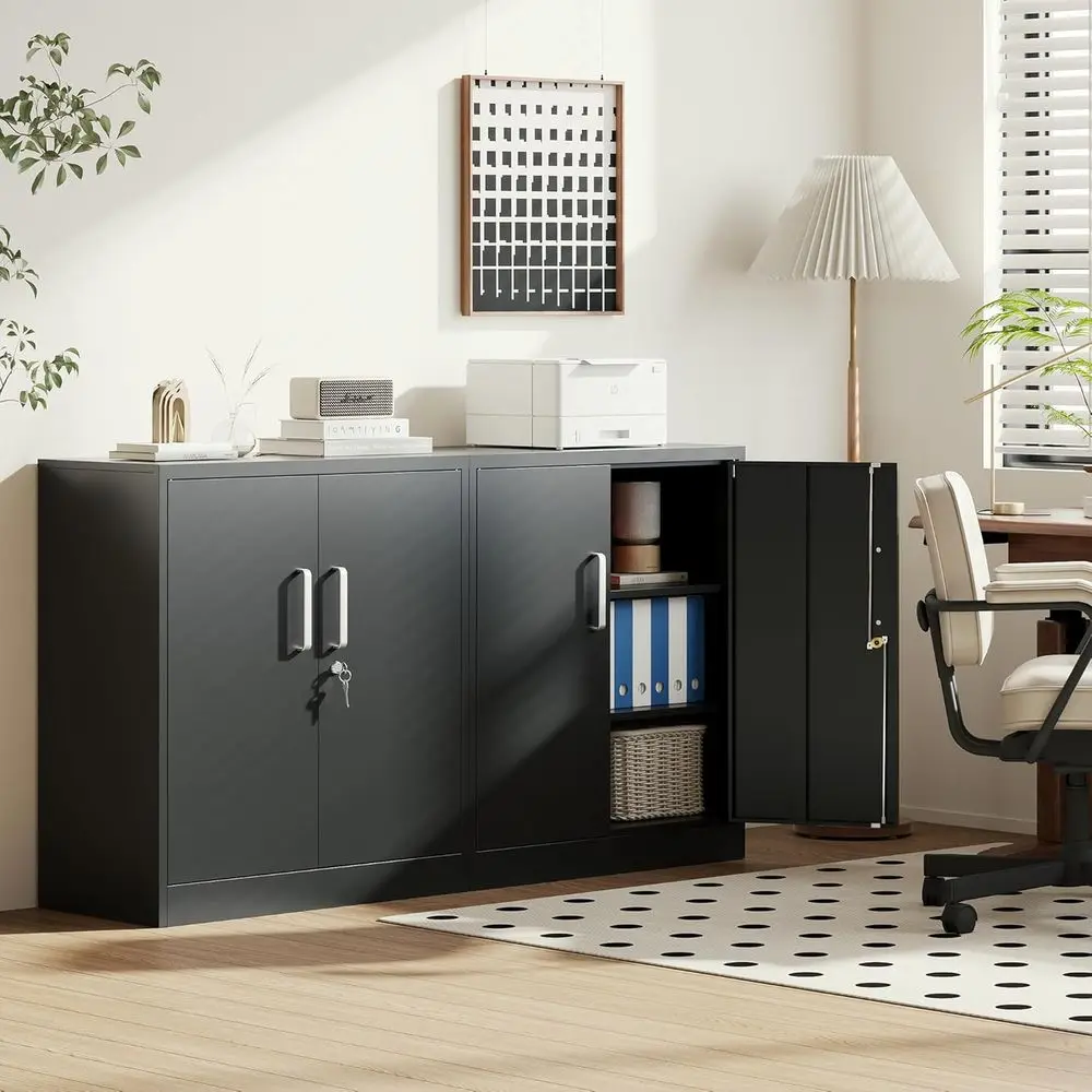 Metal Storage Cabinet with Locking Do, 35.4