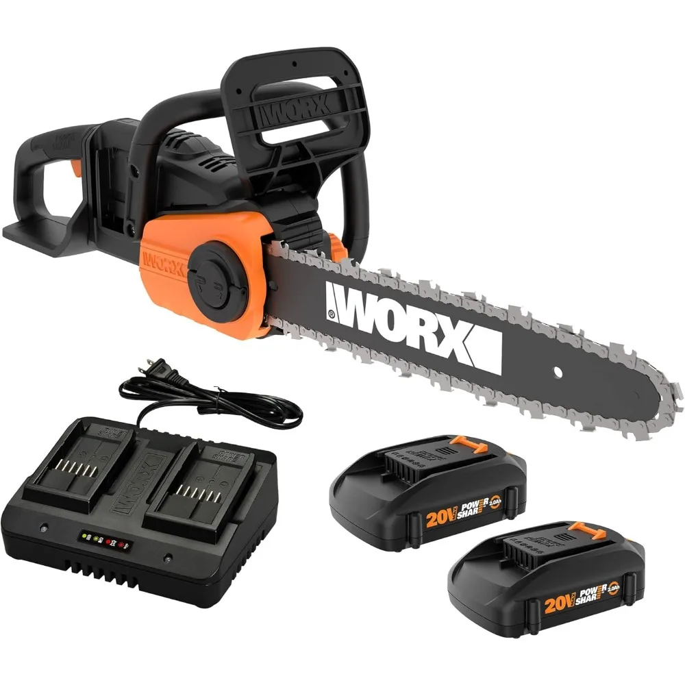 

40V 14" Cordless Chainsaw Power Share with Auto-Tension Batteries & Charger Included DYNAMIC BRUSHLESS MOTOR