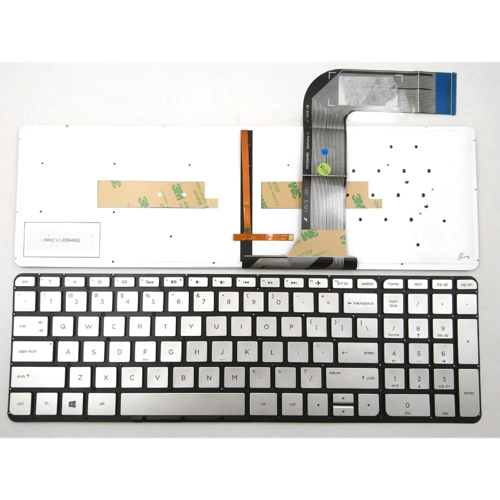 

Новая клавиатура для ноутбука HP Envy 17-K214NR 17-K224NR 17-K250CA 17-K270CA 17-K273CA - серебристая без рамки и с подсветкой