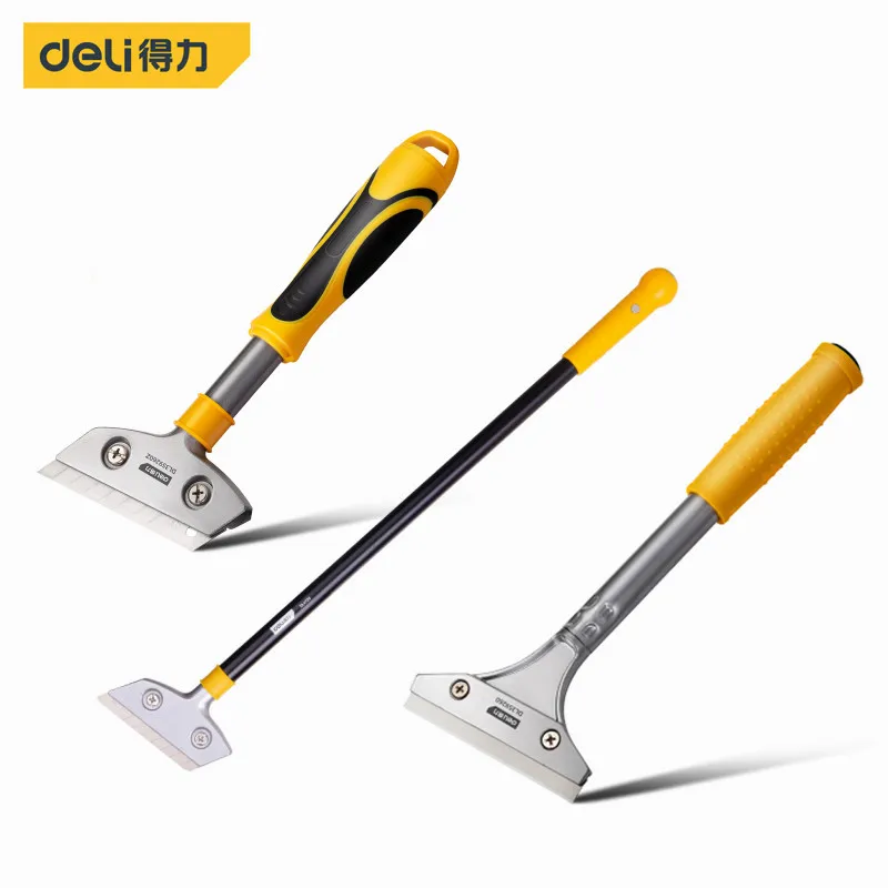 Deli Multiple Styles Metal Paint Knife Multifunctional Household Hand Tools Cleaning Knife Glass Floor Wall Clean Scraper Blades