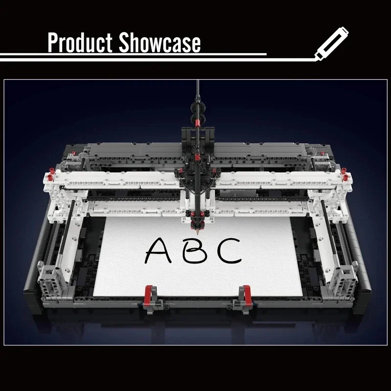 قالب نموذج رسام برمجة KING-tenical MOC لبنات بناء ، لغز الطوب ، ألعاب التجميع ، هدايا الكريسماس للأطفال