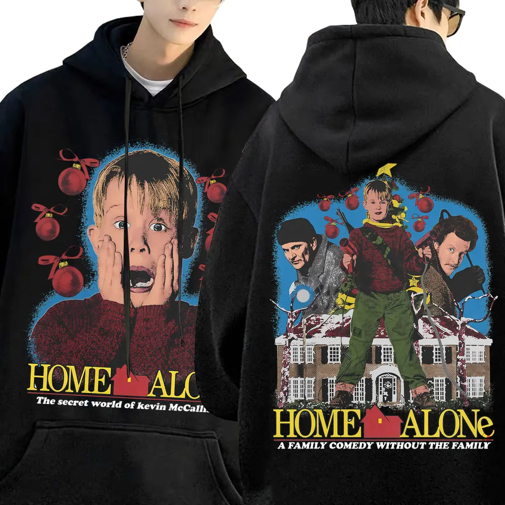 

Movie Home Alone The Secret World of Kevin McCallister Hoodie Men Women Casual Vintage Pullover Hoodies Male Oversized Tracksuit