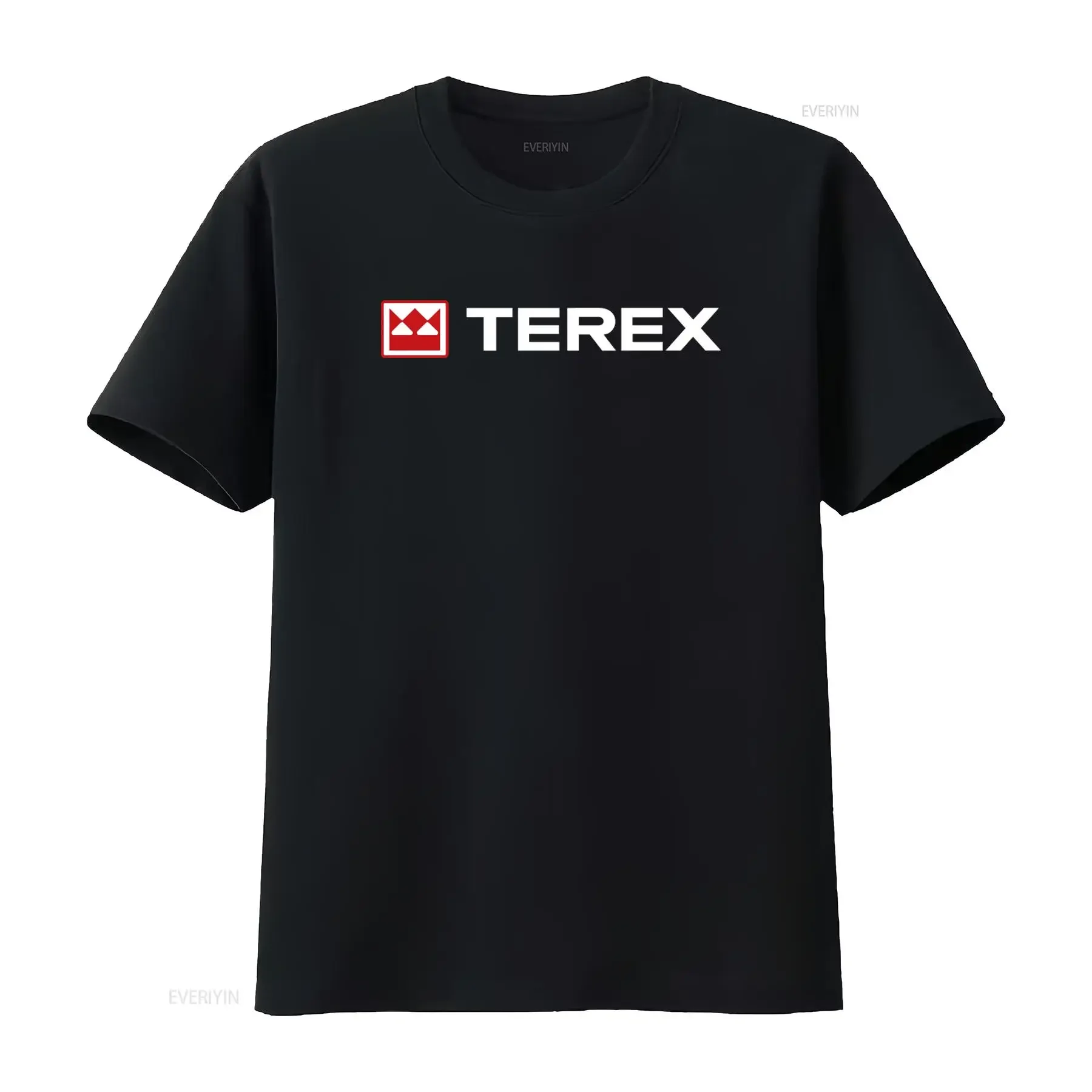 Terex Cranes Tractor Men's Black T Shirt Available in Sizes S 3XL vintage Washed designer clothes Soft Unisex graphic Stretched