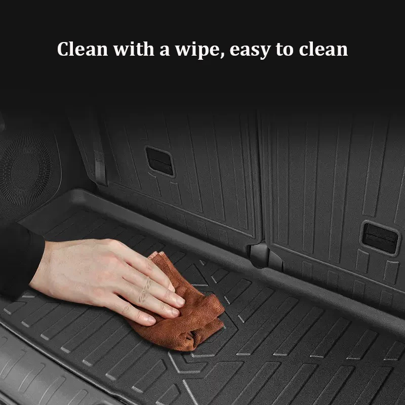 For Volvo EX90 2025 LHD 3D TPE Trunk Mat Liner All Weather Waterproof Anti Slip Easy‑to‑Clean Car Interior Accessories