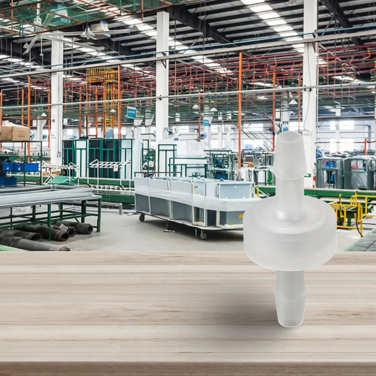 1 ชิ้นพลาสติก One - Way Non - Return ของเหลวตรวจสอบวาล์วสําหรับการใช้แก๊ส Liquid Home Improvement อะไหล่เส้นผ่านศูนย์กลาง 3-12 มิลลิเมตรสีขาวตรวจสอบวาล์ว