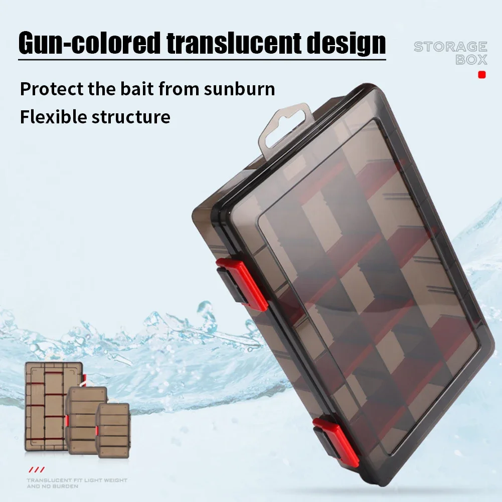 Multi-function Bait Lure Hook Boxes Waterproof Portable Fish Tool Storage Organizer Compartments Removable Dividers Fishing Tool