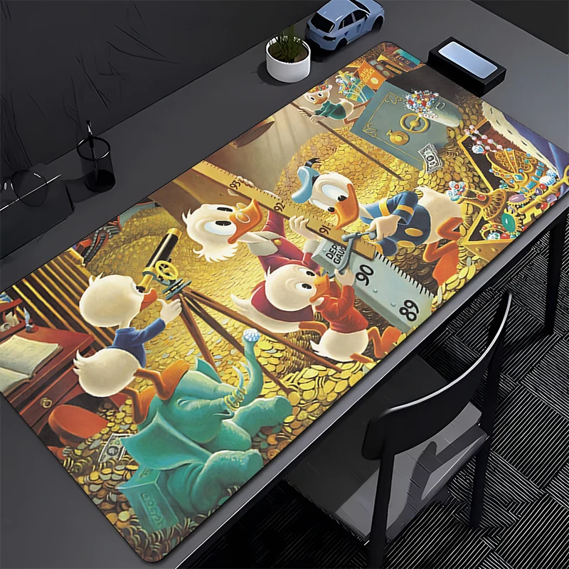 Mouse Pad PC Desk Mat Gamer Office Computer Carpet Keyboard Table Gaming Lock Edge HD Print Accessories D-Donalds Duck Mousepad