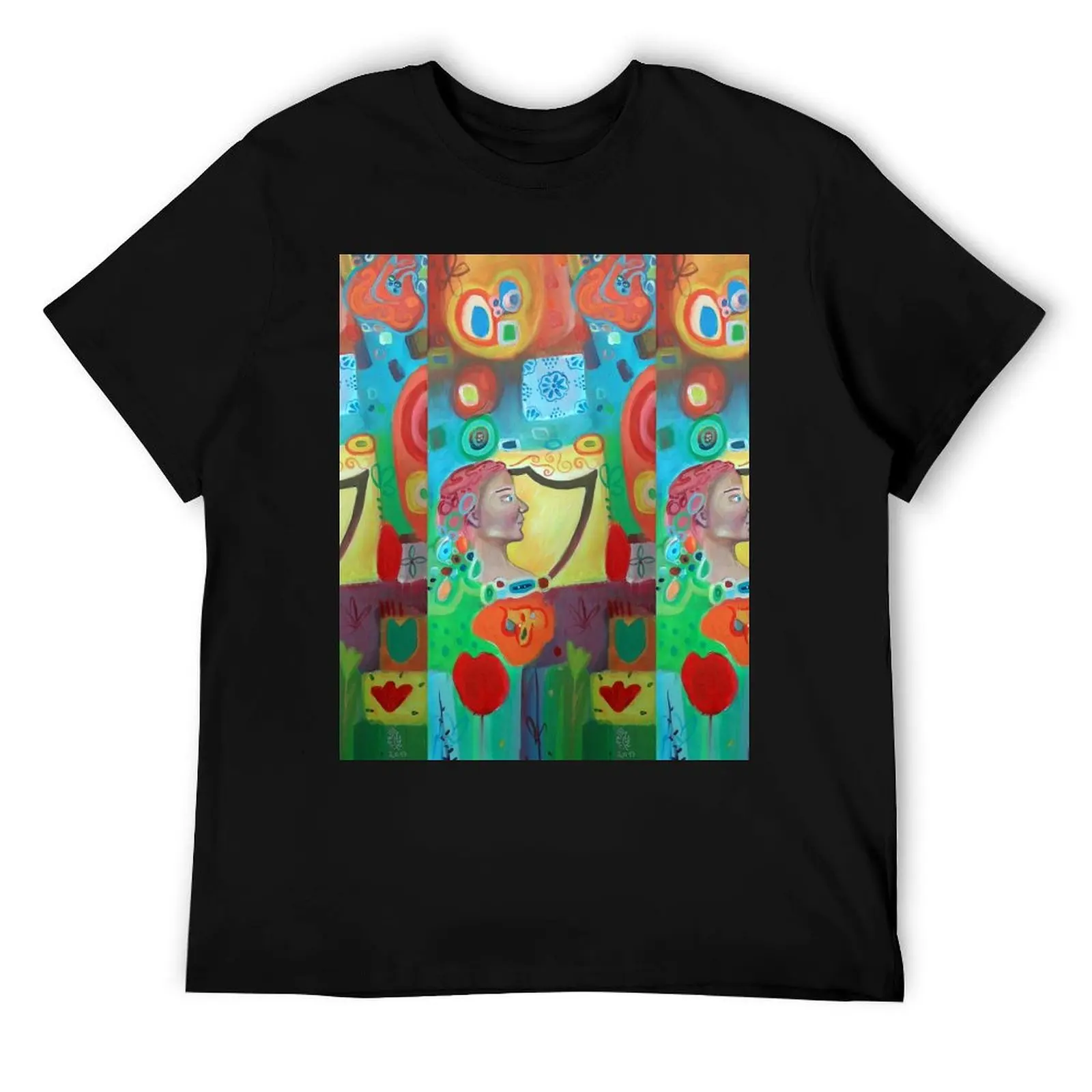 

Harp Lady T-Shirt funny t shirts cotton t shirt man luxury t shirt man casual T-Shirt