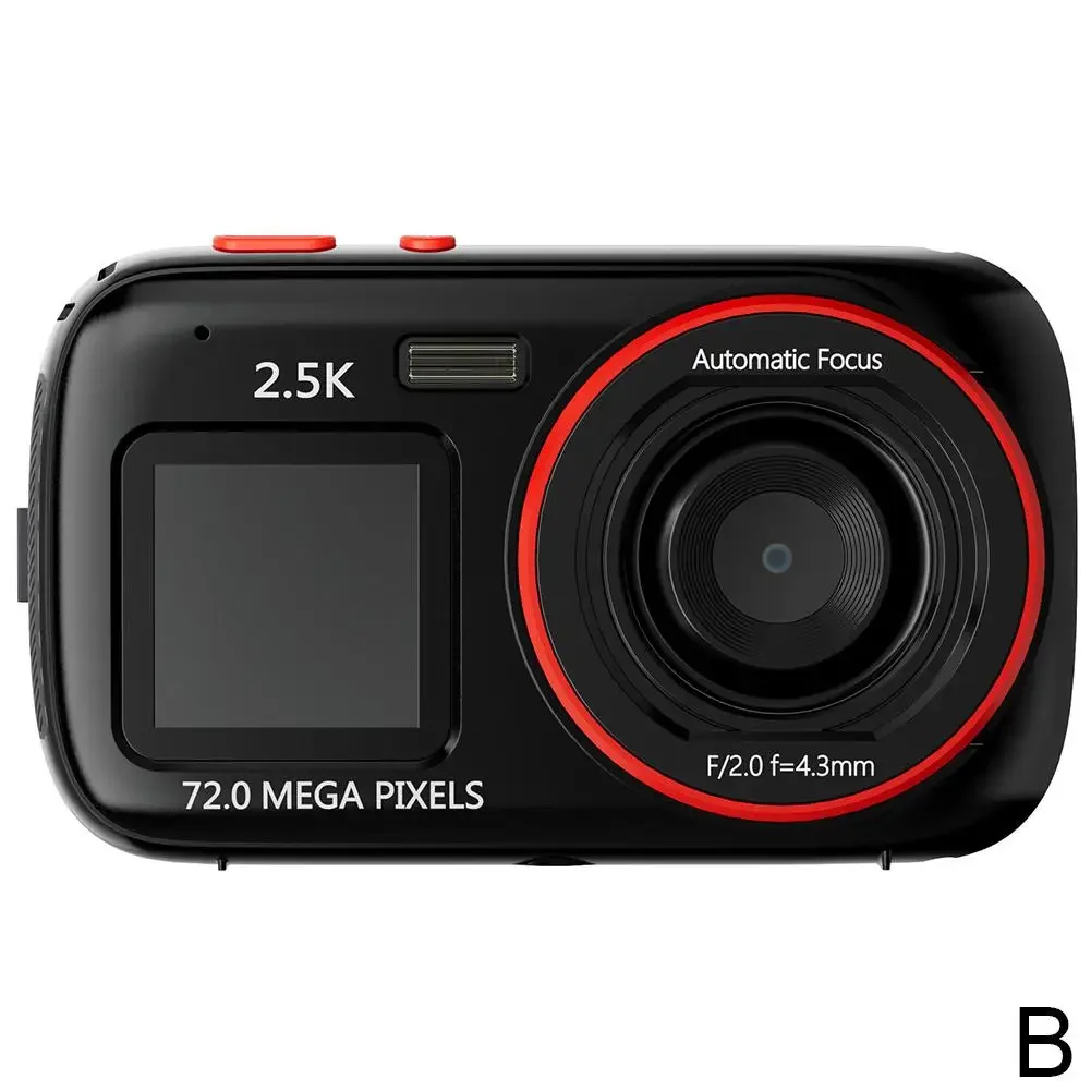 

72-мегапиксельная цифровая камера с двойным экраном HD с защитой от сотрясений, мини-домашняя карточная машина, портативная детская камера для путешествий, подарок