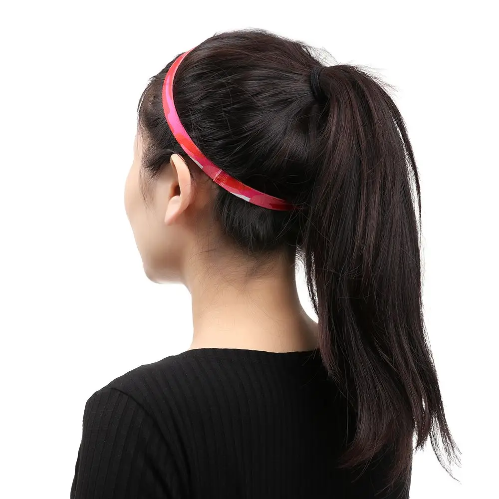 Unisex Anti-slip Gym Elastic Stretch Sport Hairband Yoga Sweatband Fitness Headband Running Headwear