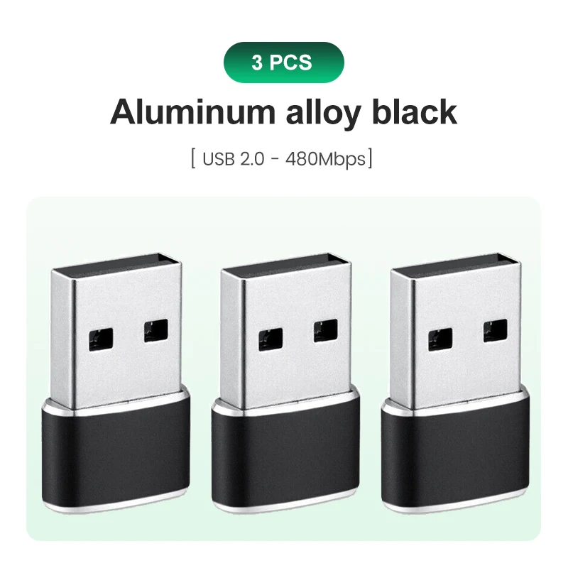 USB naar USB C-adapter voor iPhone 17 USB C Female naar USB Male Autolader Adapter Type C Converter voor Apple 16 voor Samsung Galaxy
