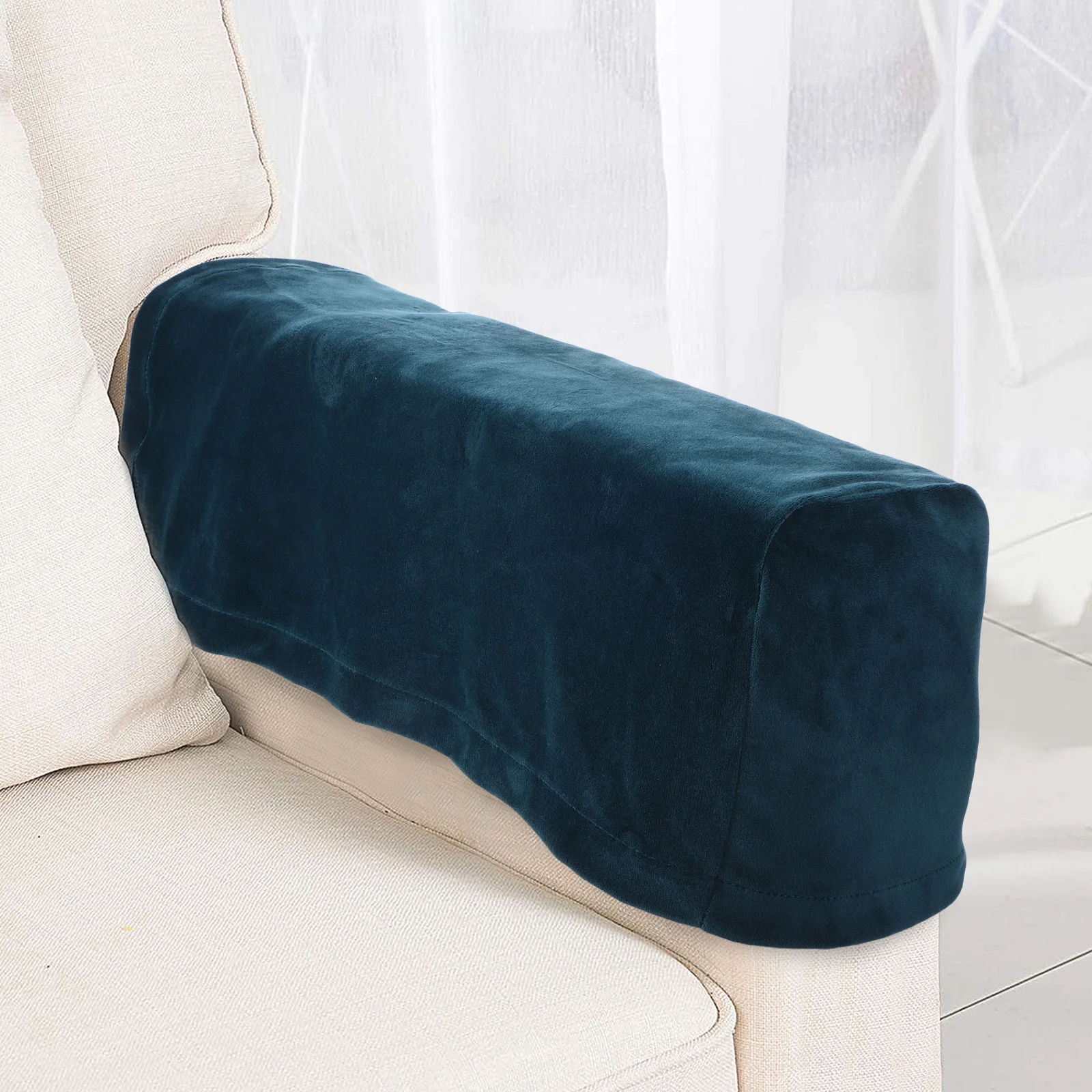 

2Pcs Stretch Sofa Armrest Covers Protector Anti-Slip Elastic Arm Cover for Chair Recliner Soft Longlasting