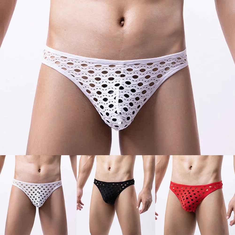 

Men Sexy See-through Pouch Sissy Gay G-string Briefs Low Underwear Man T-back Thong V-string Sheer Erotic Hombre Men's Thongs