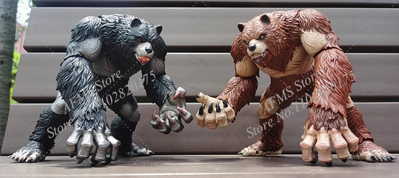 Memory TOYS 22cm Fantasy Ancient Warcraft Broken Claw Bear Warrior Druid For Soldier Action Figure Collection Hobbies