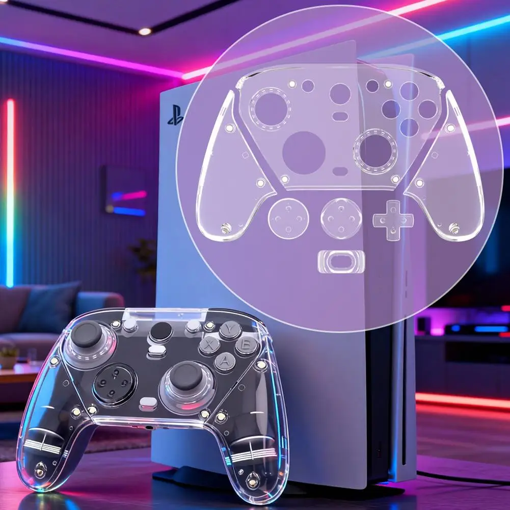 para-gamersir-g7-pro-gamepad-capa-protetora-de-substituicao-de-painel-de-pc-magnetico-transparente-minimalista-a-prova-d'agua-e-resistente-a-quedas
