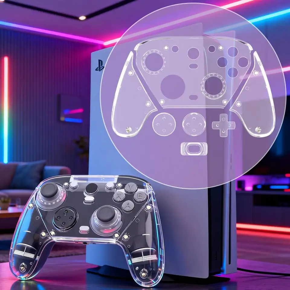 Cubierta protectora magnética de PC para GameSir G7 Pro, transparente, minimalista, resistente al agua y a caídas