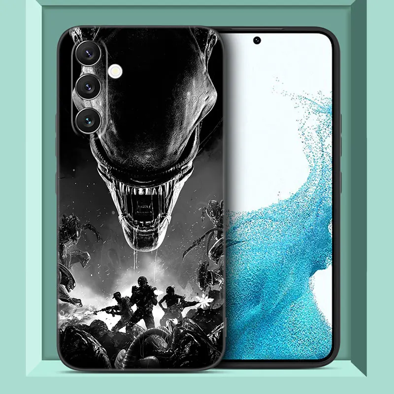 Alien Predator Phone Case For Samsung A13 A22 A24 A32 4G A23 A25 A34 A35 A52S A53 A54 A55 A73 5G A12 A14 A15 A31 A33 A50 A51 A72