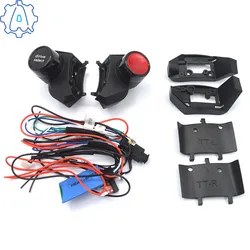 For Audi A4 B9 A5 painted black R8 press button to start dual button switch, soldering free